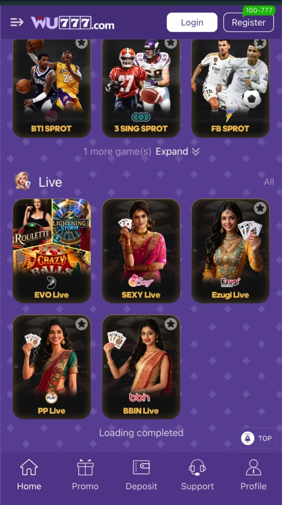 wu777 live games